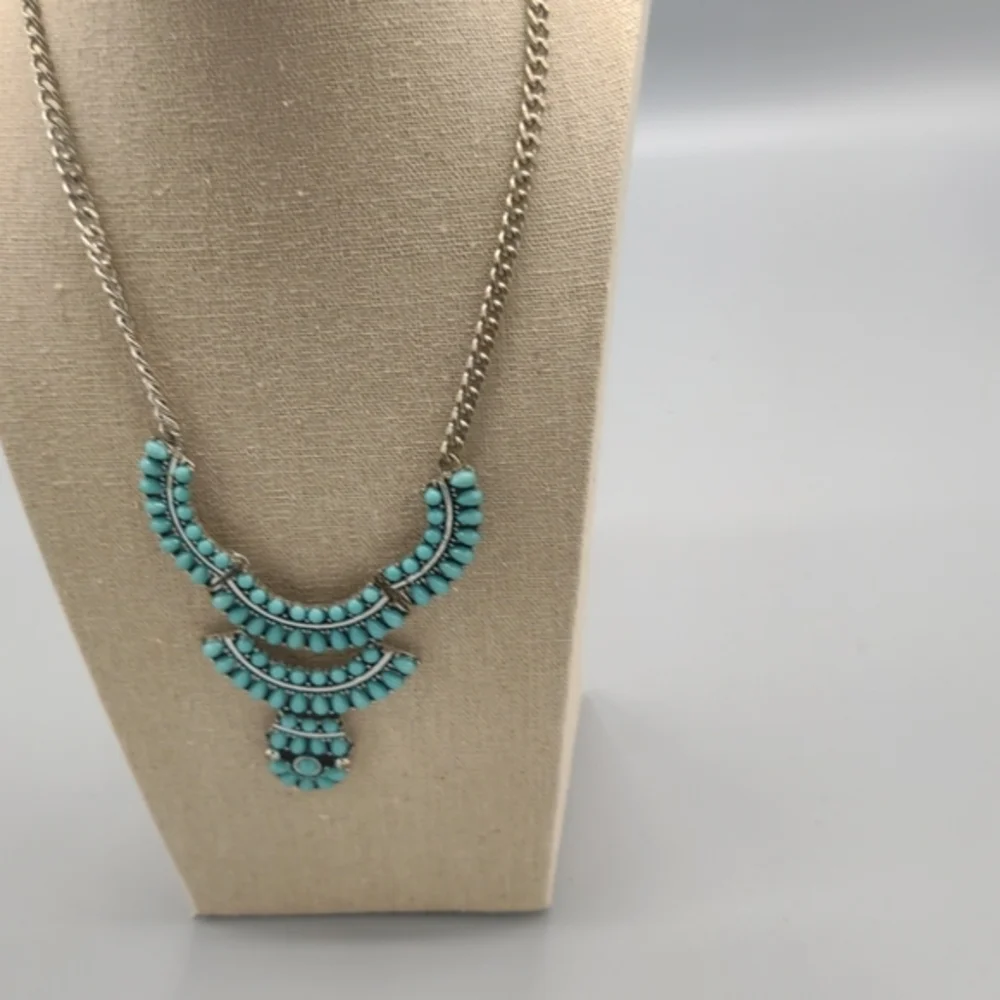 Spring Street Blue Stone Adjustable Necklace